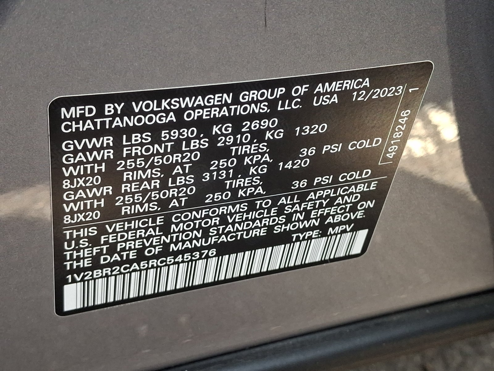 2024 Volkswagen Atlas 2.0T SEL