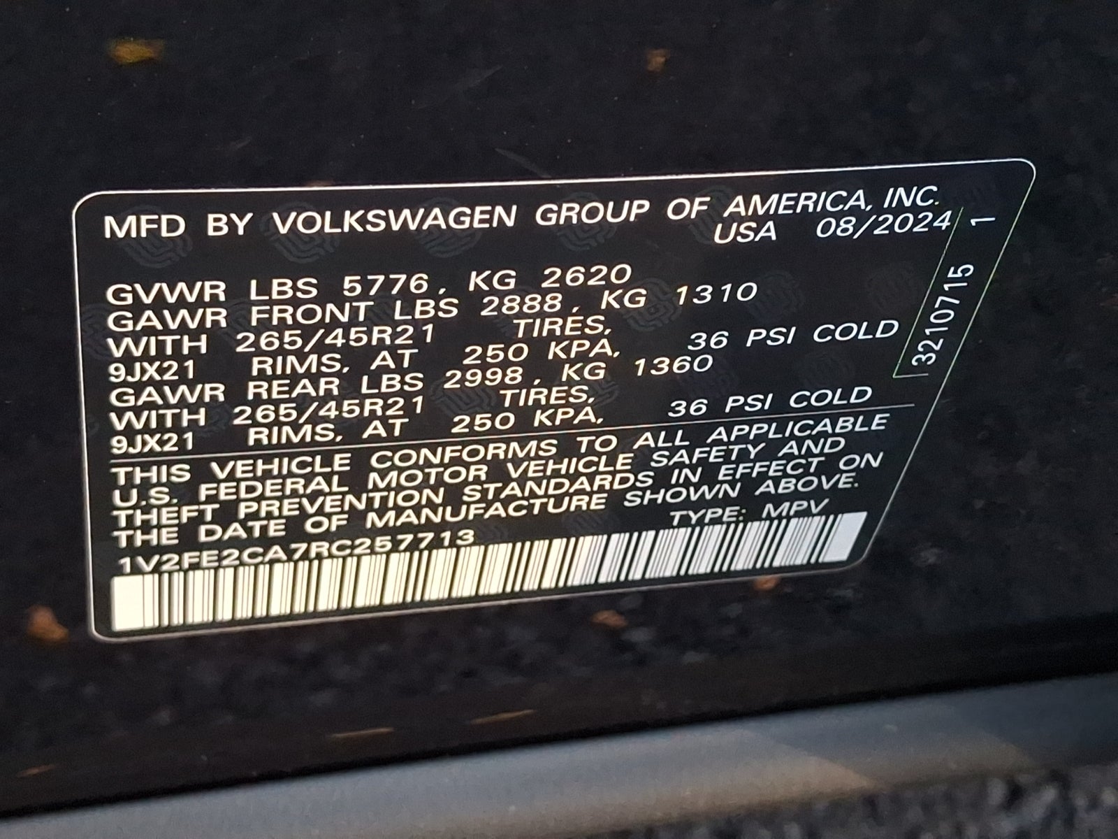 2024 Volkswagen Atlas Cross Sport 2.0T SEL Premium R-Line