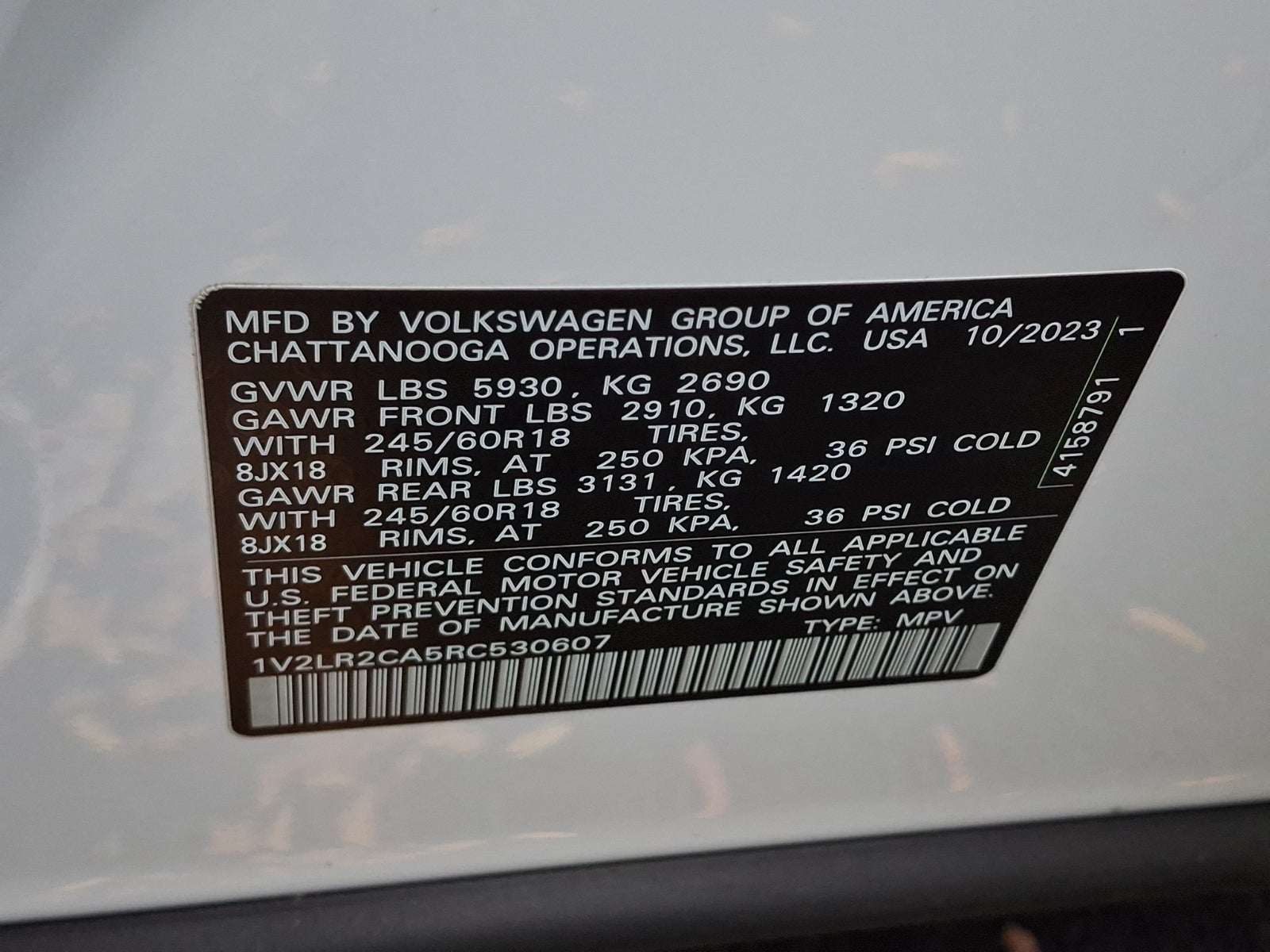 2024 Volkswagen Atlas 2.0T SE