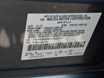 2012 Mazda Mazda6 i Touring