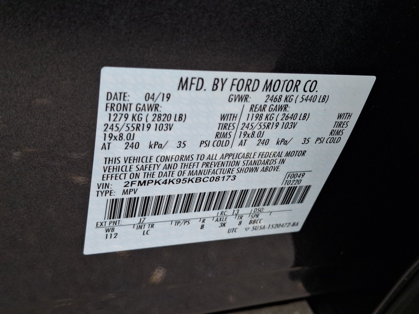 2019 Ford Edge Titanium