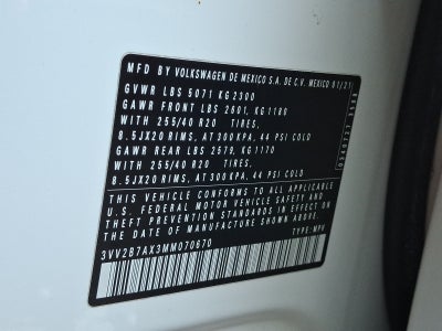 2021 Volkswagen Tiguan 2.0T SE