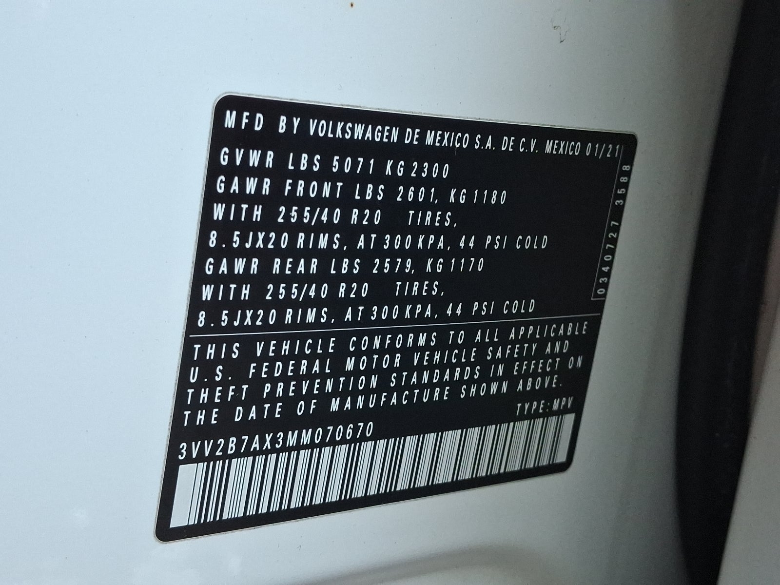 2021 Volkswagen Tiguan 2.0T SE