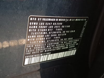 2018 Volkswagen Tiguan 2.0T SE