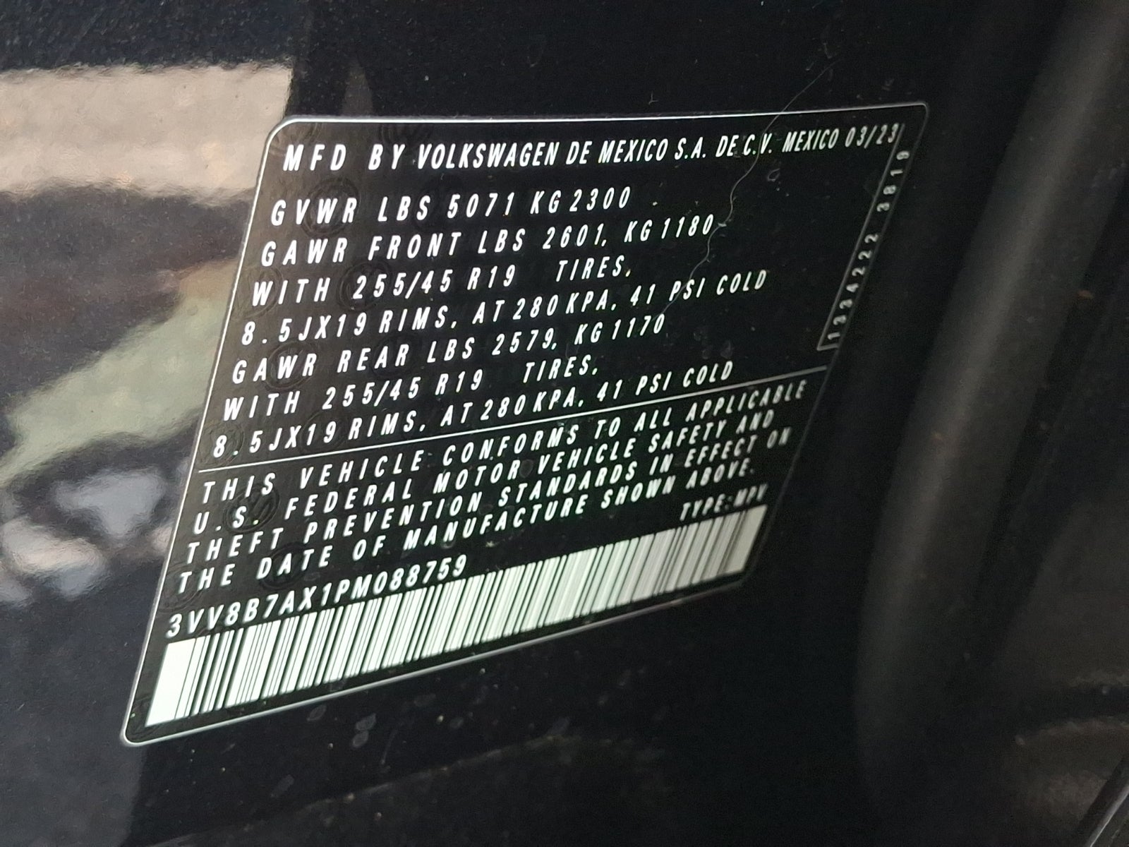2023 Volkswagen Tiguan 2.0T SE R-Line Black