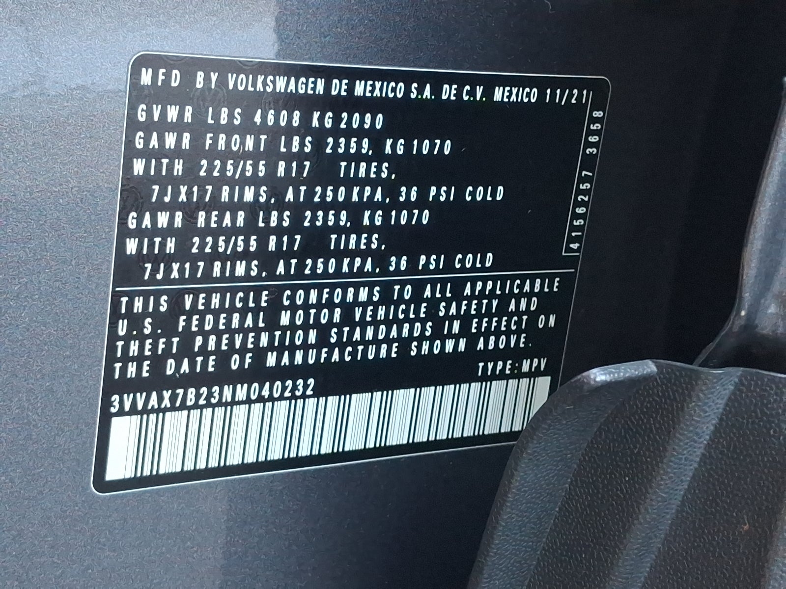 2022 Volkswagen Taos 1.5T S