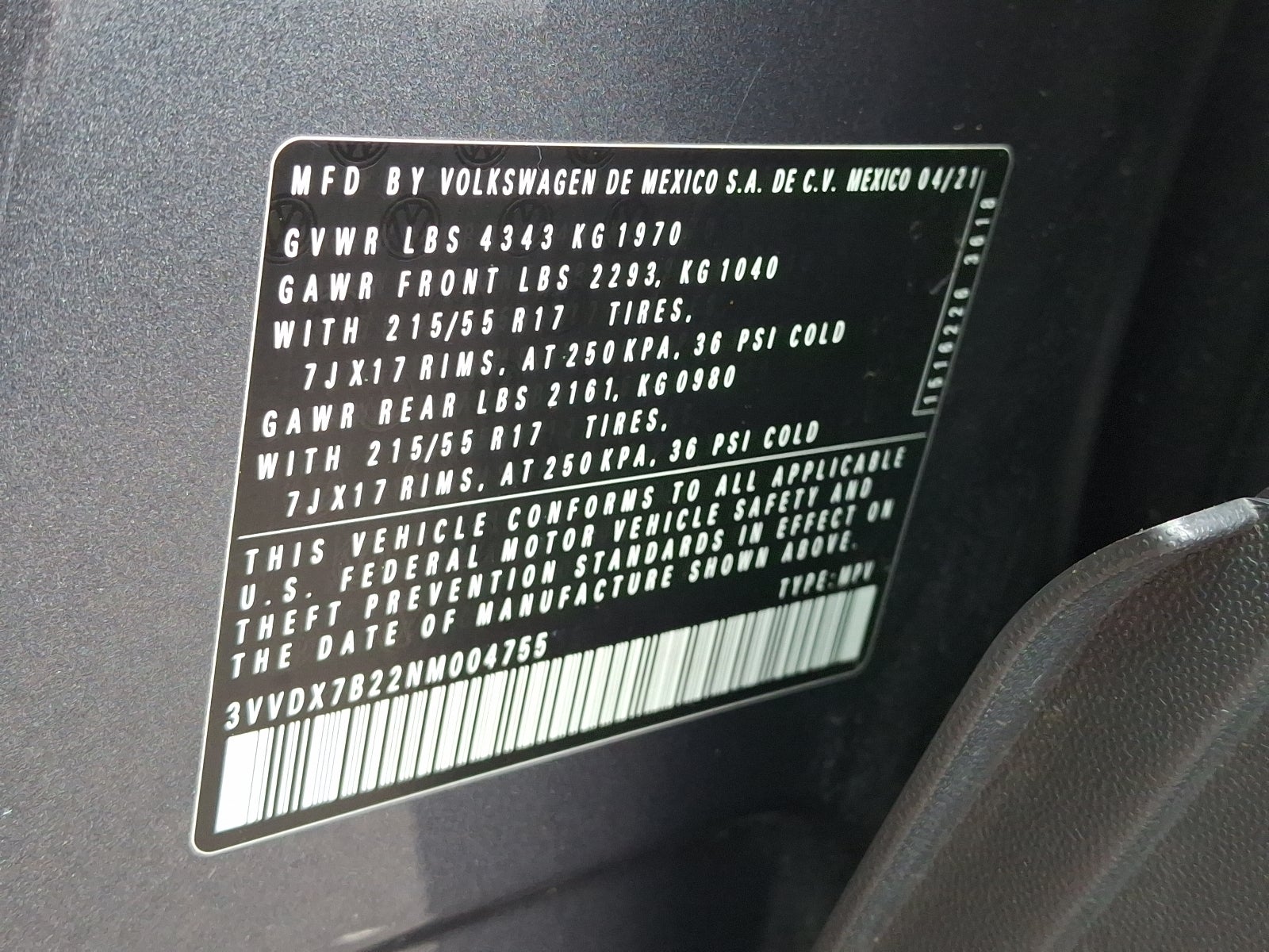 2022 Volkswagen Taos 1.5T S