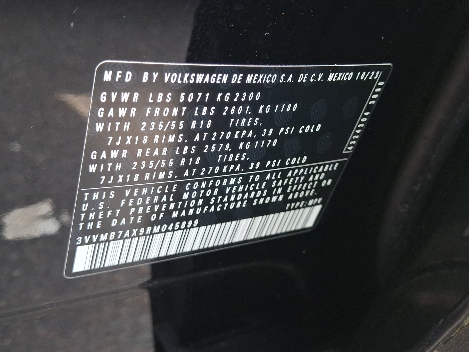 2024 Volkswagen Tiguan 2.0T SE