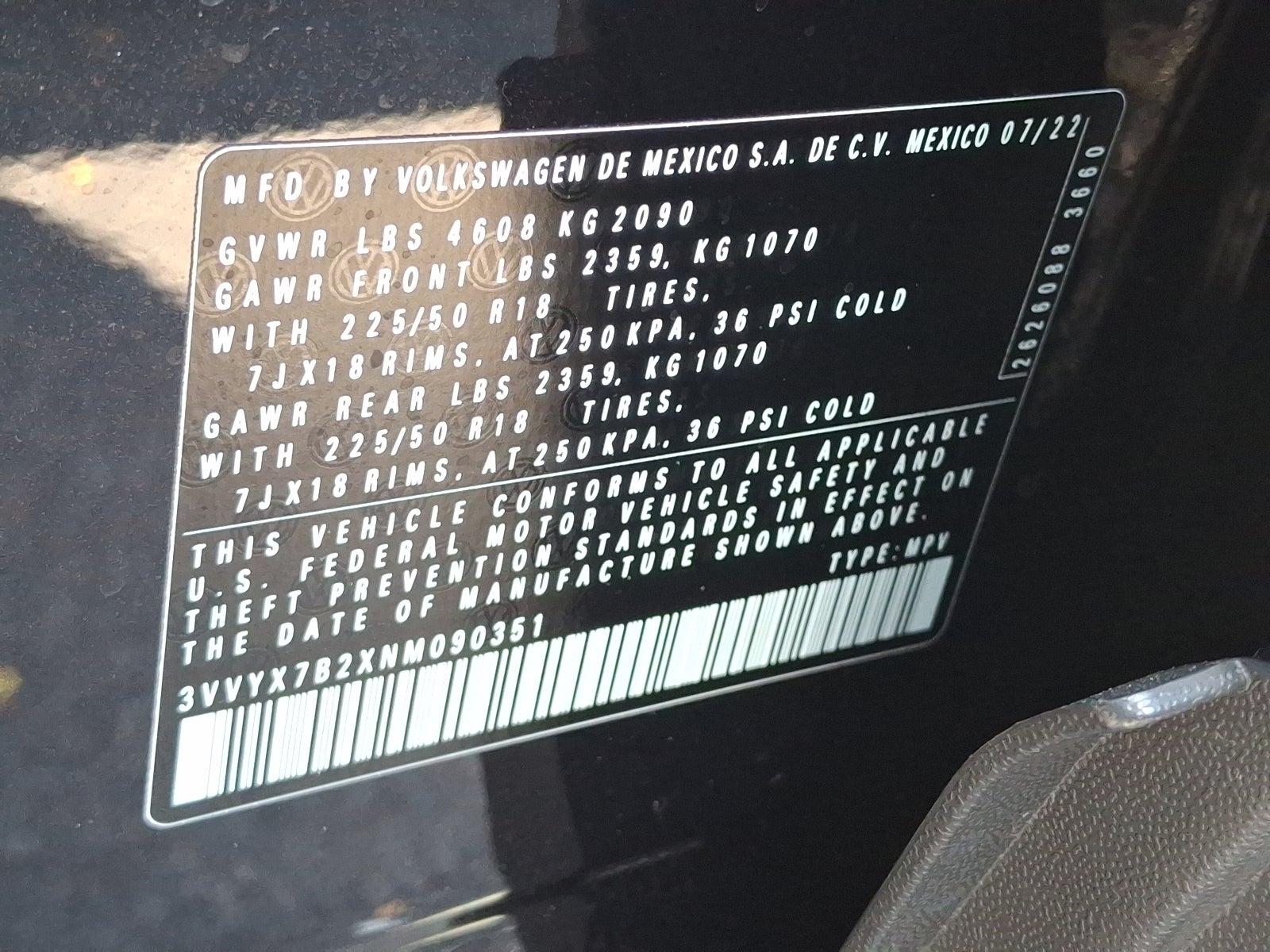 2022 Volkswagen Taos 1.5T SE