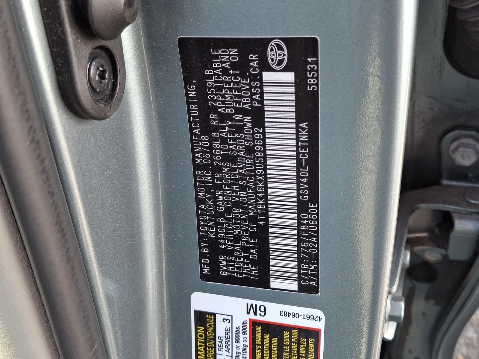 2009 Toyota Camry LE V6