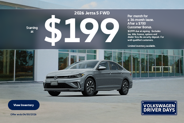 2026 Jetta Lease April