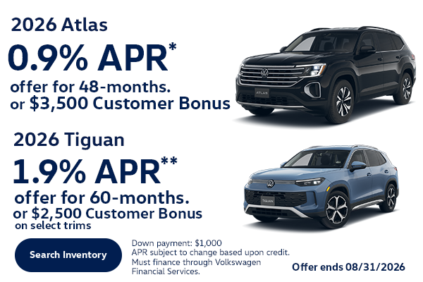 Atlas and Tiguan