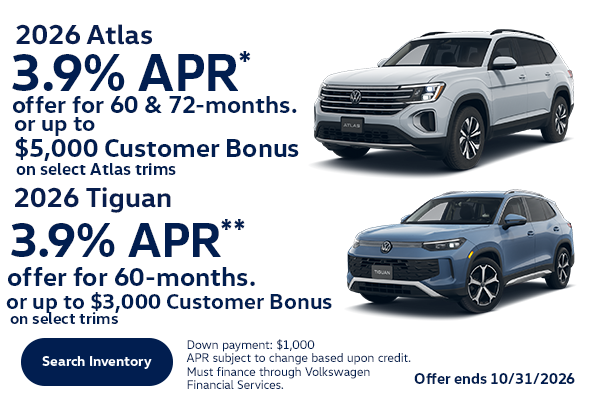 Atlas and Tiguan