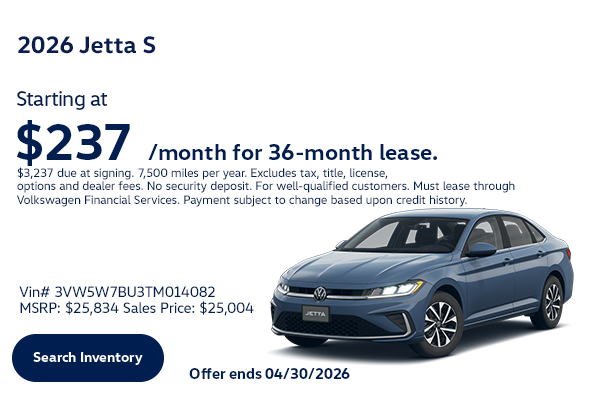 2026 Jetta S