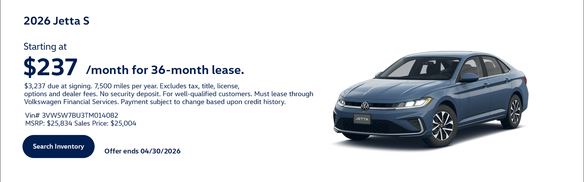 2026 Jetta S