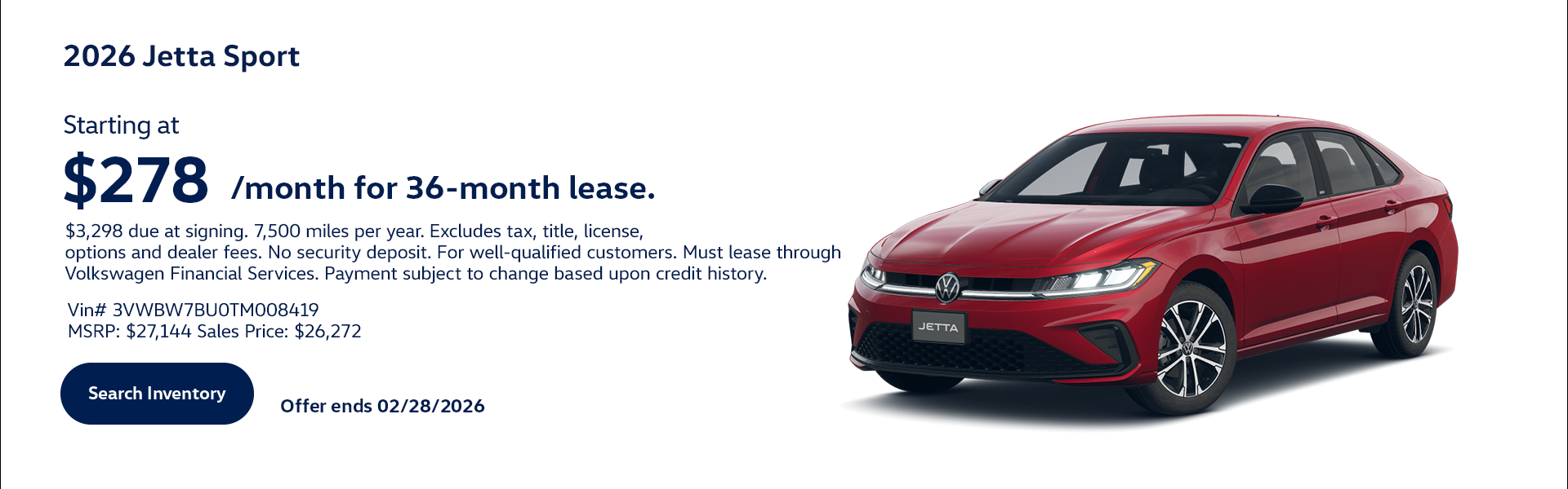2026 Jetta Sport