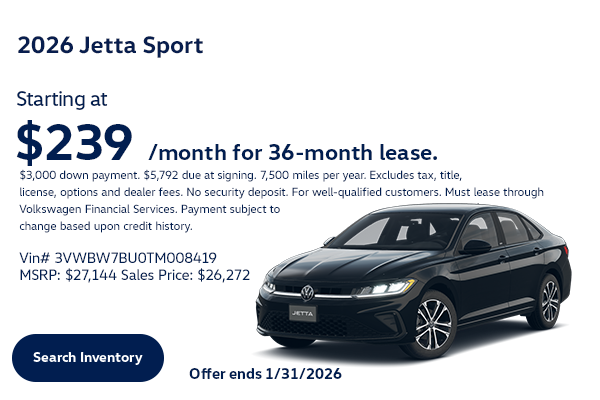 26 Jetta Lease