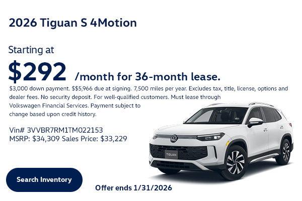 26 Tiguan Lease