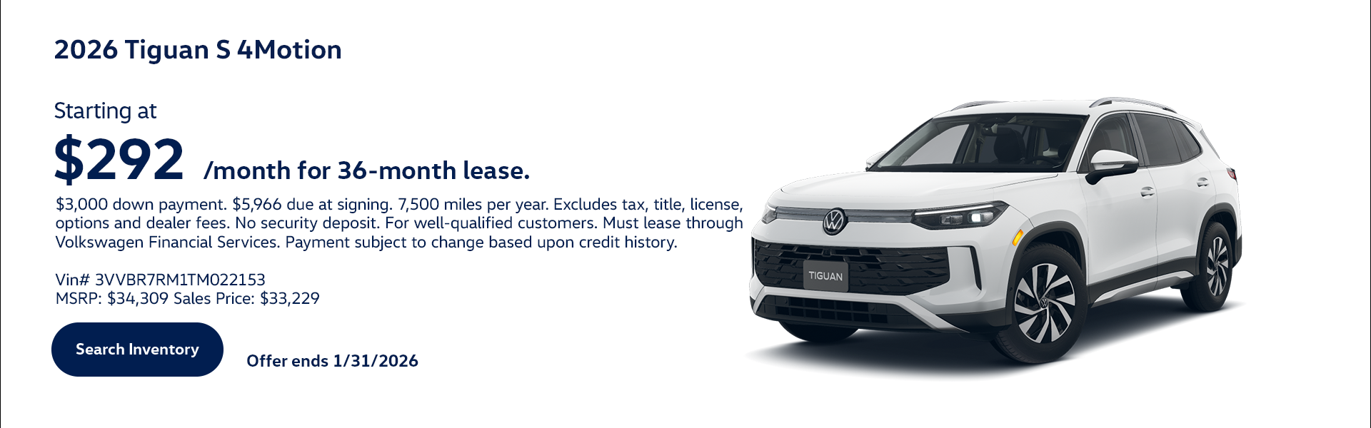 Tiguan Lease